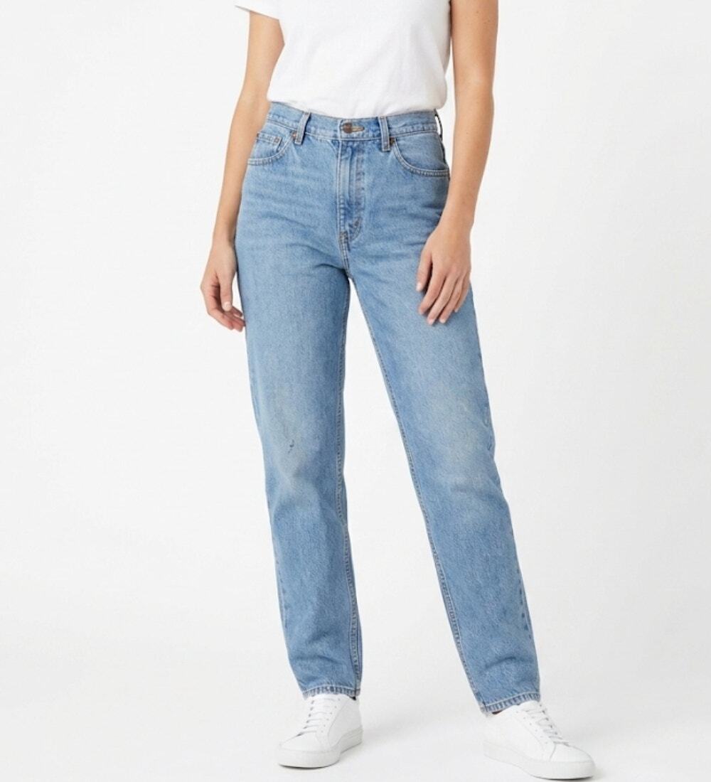 Levis Strauss 550 Relaxed Fit Tapered Leg Jeans Light Wash Blue Cotton 14 VTG